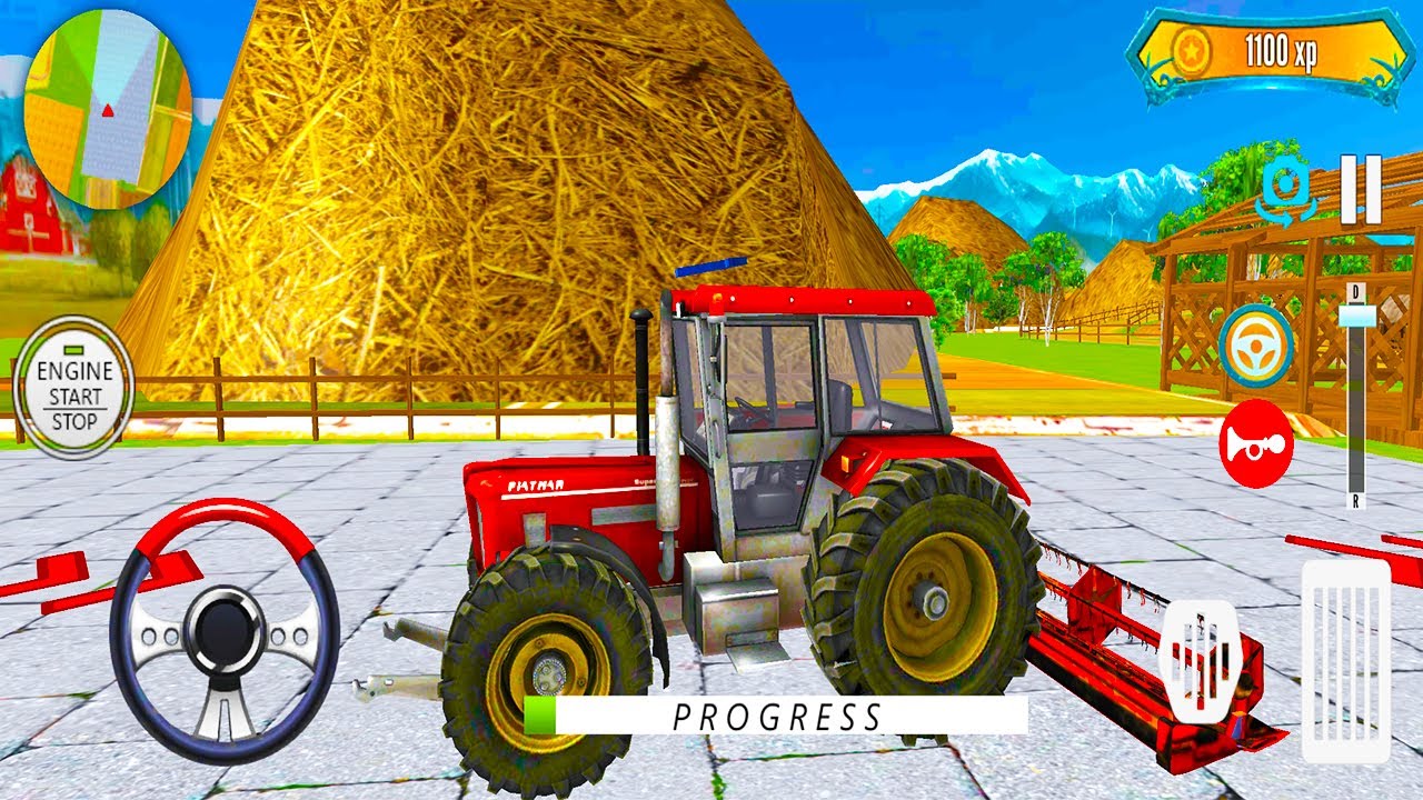 Real Tractor Farming Simulator 2021 : Harvester Tractor Driving - Android Gameplay