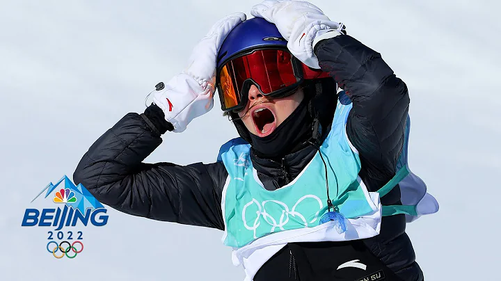 Eileen Gu's HUGE final run grabs big air gold from...