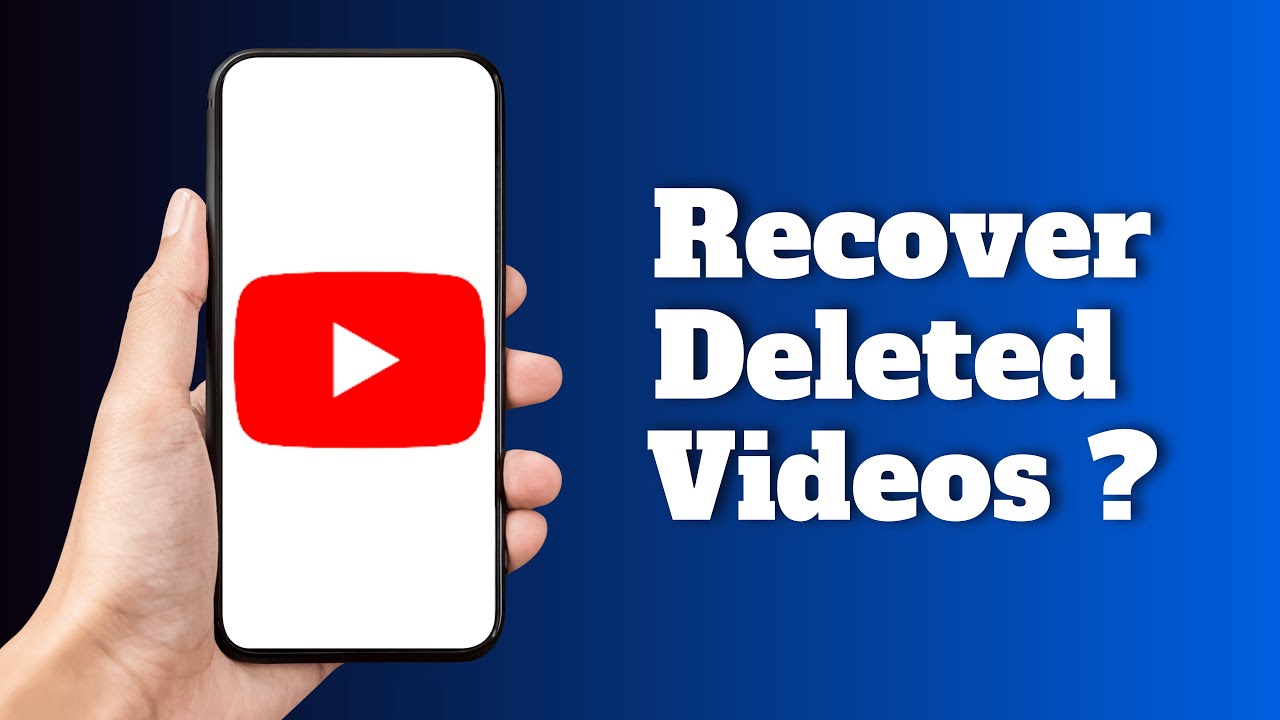 How to Recover Deleted YouTube Videos - YouTube