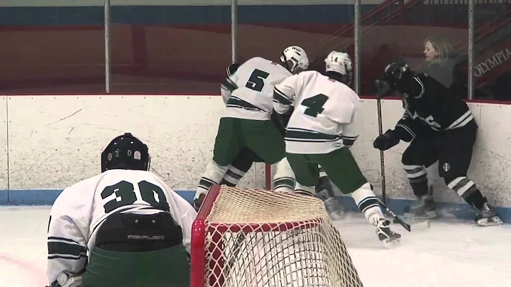 Brett Rabideau scores on the rebound for Lancer Ho...