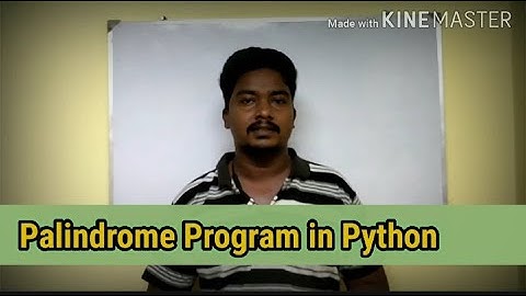 Python Program to Check a Given Number is Palindrome or Not in Tamil
