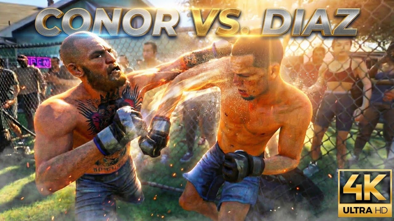STREET FIGHT MODE 🔥 Conor McGregor vs Nate Diaz | No Rules WAR in UFC 5 Gameplay 