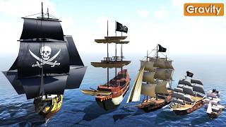 Pirate Ship Size Comparison