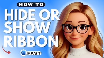 How to Hide or Show the Ribbon in Microsoft Word - 2025