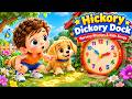 Hickory Dickory Dock Inspired Clock Adventure | Learn Time with Baby & Puppy 🐶🕐 | Playvora