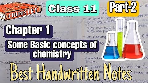 Some Basic Concepts of Chemistry Part 2 | Class 11 Chapter 1 Handwritten Notes | Best for JEE & NEET