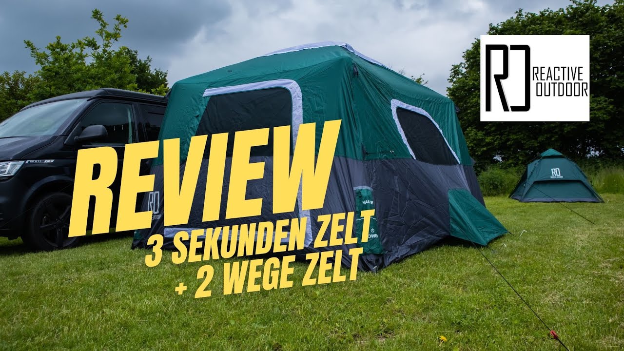 the cave zelt test XL; 4-Season, black/Red Color:Slate InStock Neues Zelt – Active