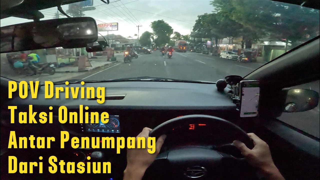 POV Driving Taxi Online Sigra Tipe D 1.0 | Antar Penumpang Dari Stasiun