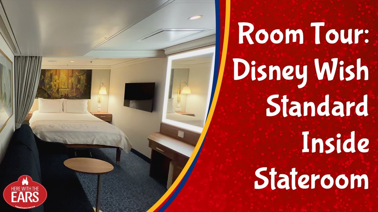 Disney Wish Standard Inside Stateroom Tour Category 11A 9077 Disney Wish Standard Inside Stateroom Tour Category 11A 9077