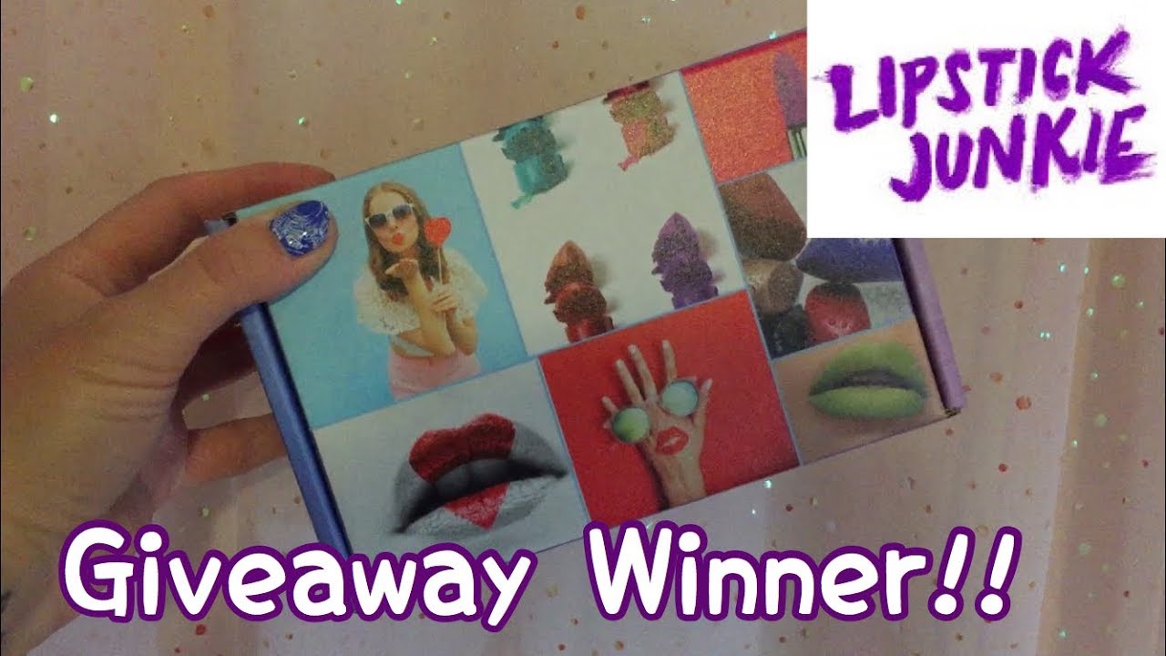 Lipstick Junkie Subscription Box Giveaway Winner!!!! YouTube