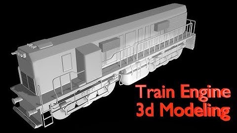 Train 3d modeling | Maya | Indian rail | Timelapse | Speed modeling