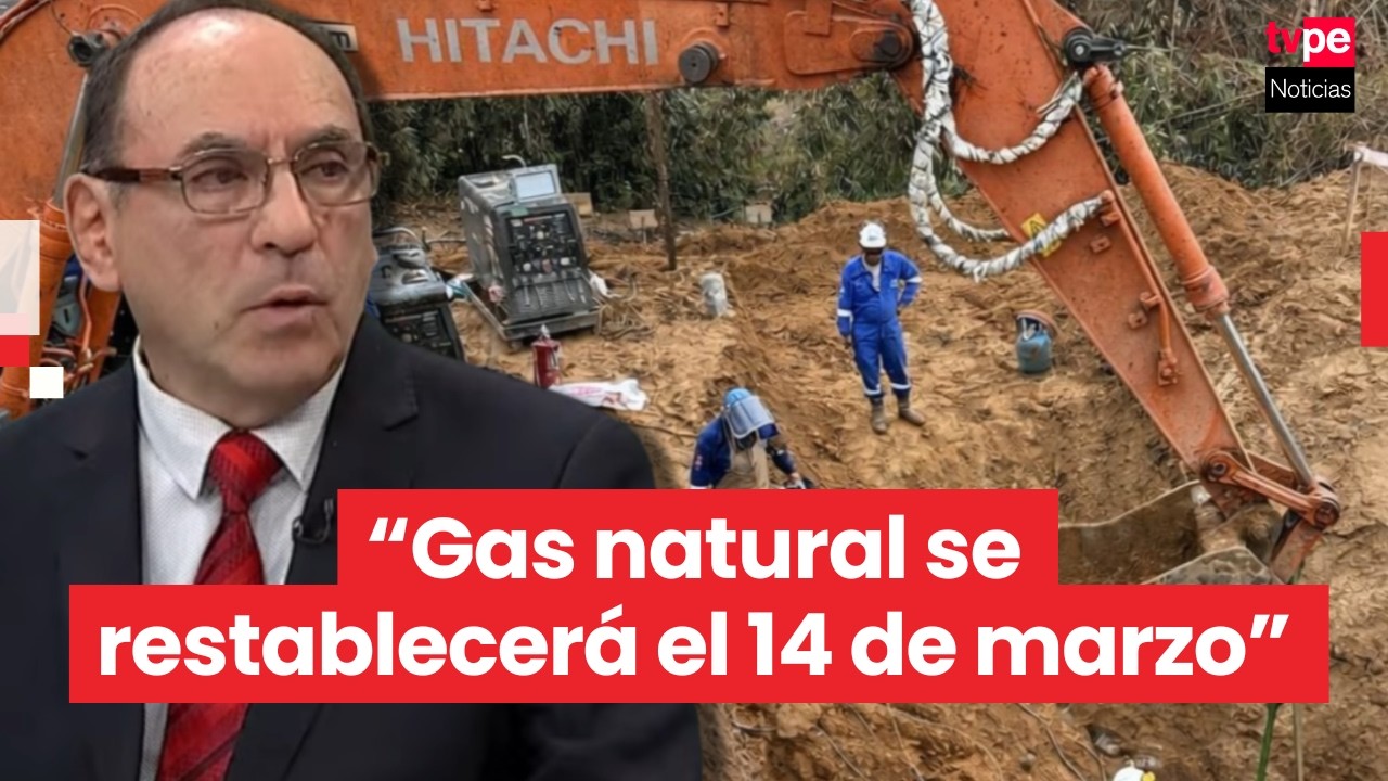 Ministro de Energía y Minas ratifica que el gas natural se restablecerá el 14 de marzo