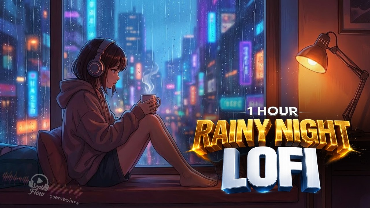 1 Hour Lofi Hip Hop Beats 🌧️ Night City Rain to Relax / Study / Sleep ...
