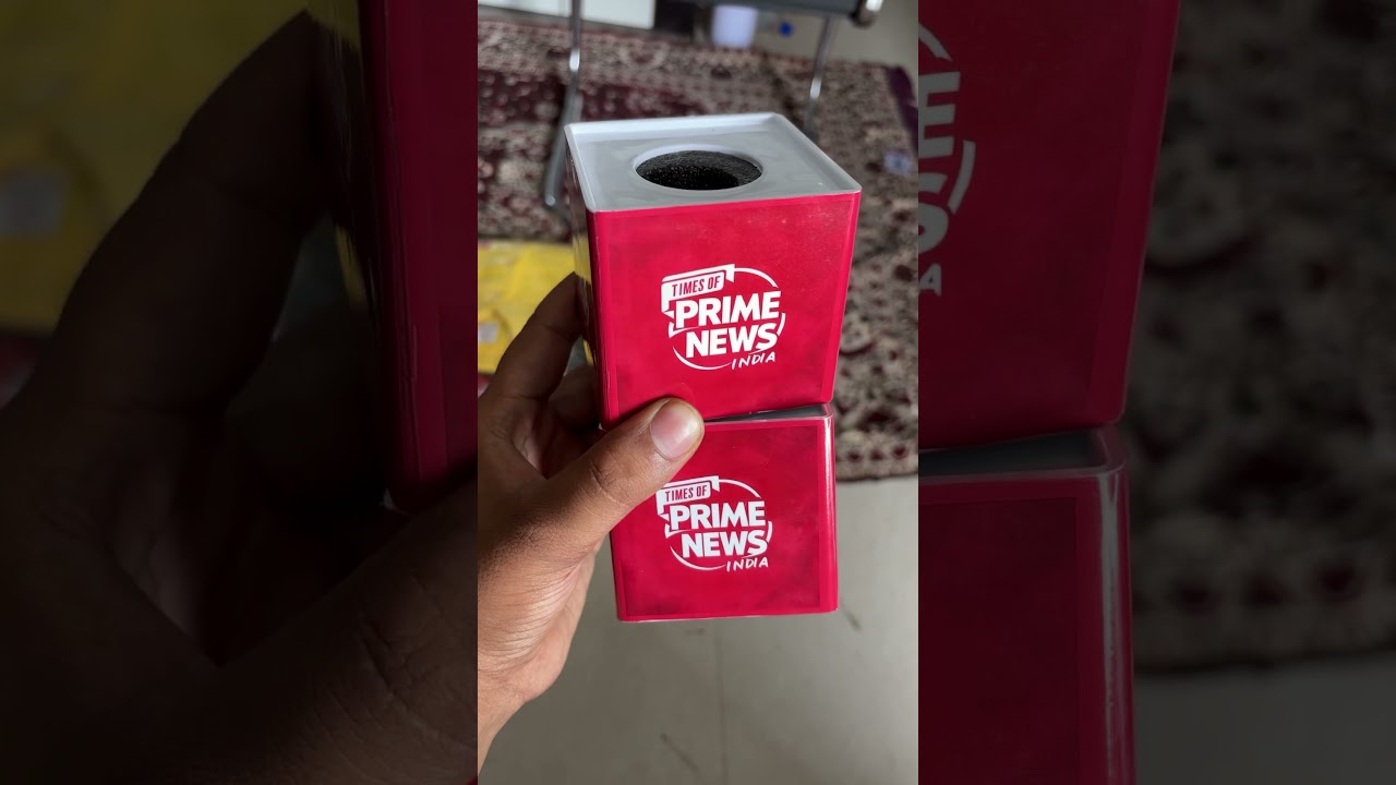 Media Mic ID with Logo Print | Perfect for News Channels & Reporters