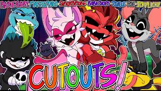 Nightmare Critters Animation Cutouts Part 5 Simon Smoke X Rabie Baby Poppy Playtime Chapter 4