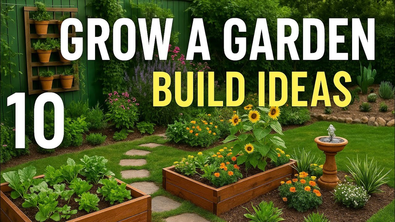 10 Creative Garden Build Ideas | Grow a Garden at Home Easily