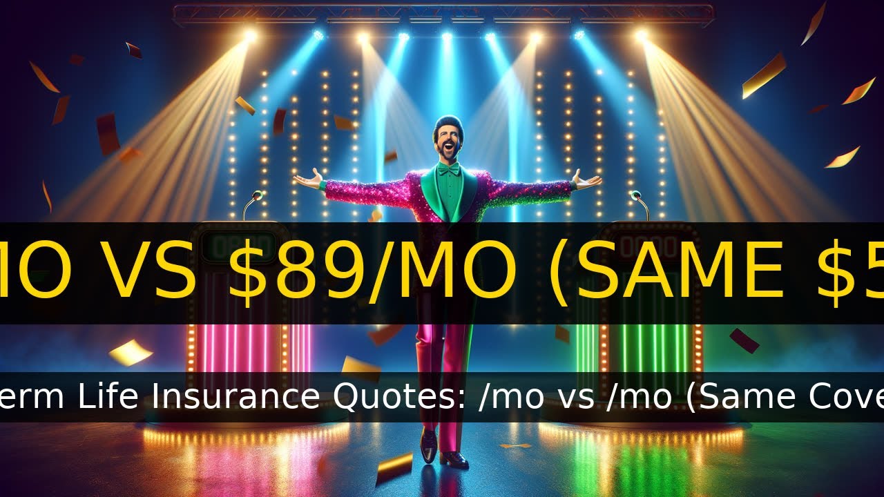 Term Life Insurance Quotes: $14/mo vs $89/mo (Same Coverage)