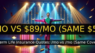 Term Life Insurance Quotes: $14/mo vs $89/mo (Same Coverage)