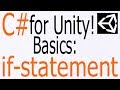 Unity C# Tutorial - Basics: Simple "If Statement"