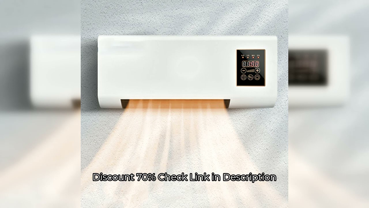 2 in 1  Portable Air Conditioning Cool Warm Dual Use Wall Mounted Heater 1800W Wall Mounted with Rem