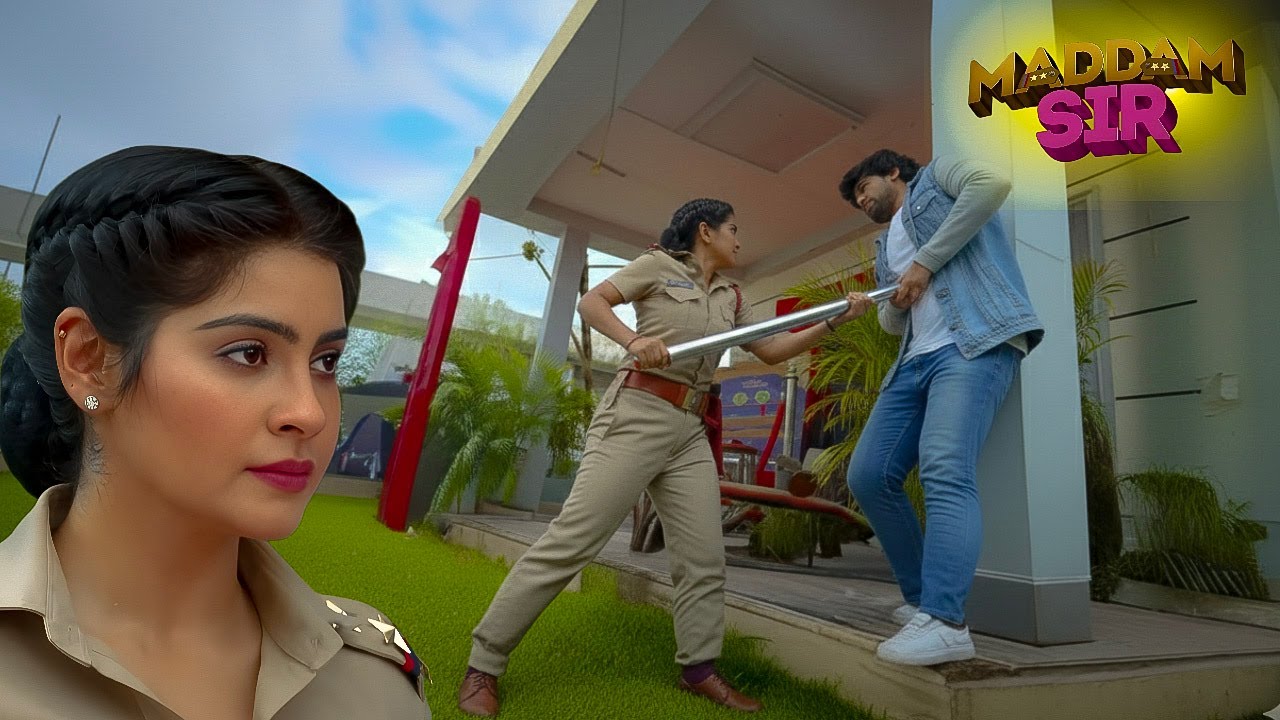 करिश्मा सिंह ने ठग को डंडे से सबक सिखाया || MADAM SIR  NEW EPISODE ||