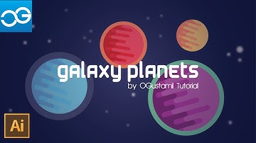 How to Make Flat Design a Galaxy Planet | Illustrator Tutorials