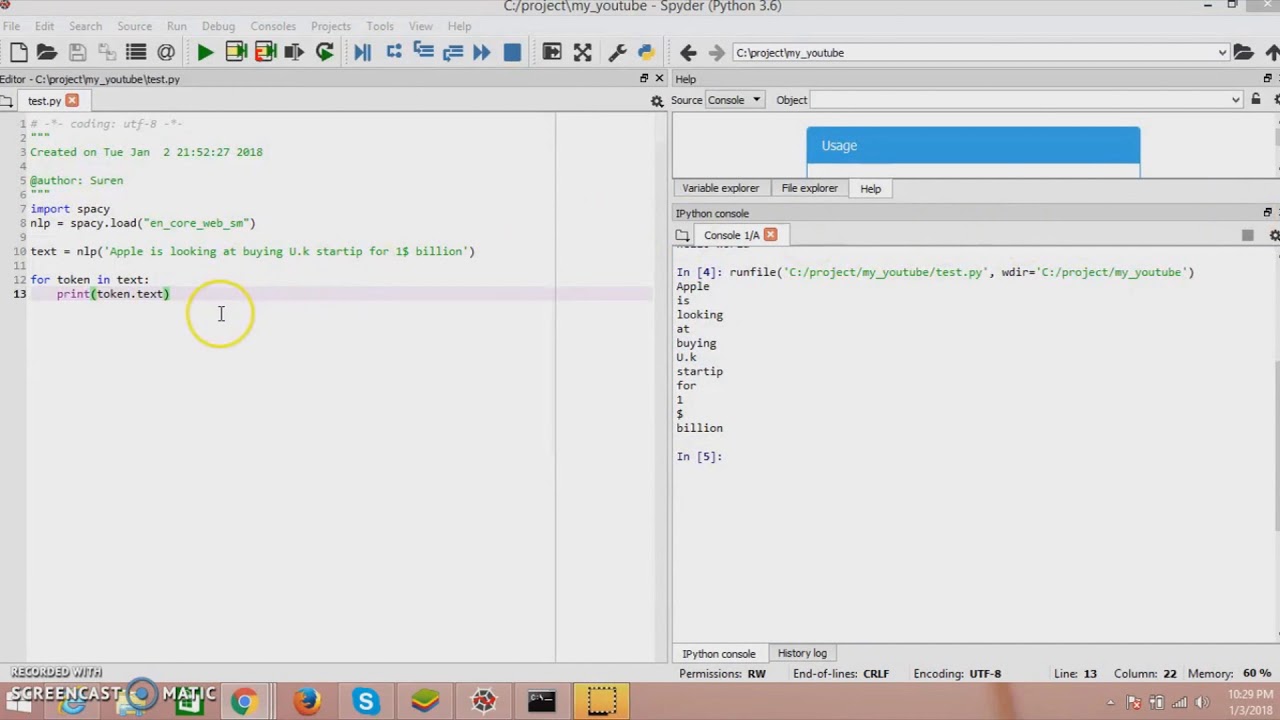 part 2Introduction to spacy with code - YouTube