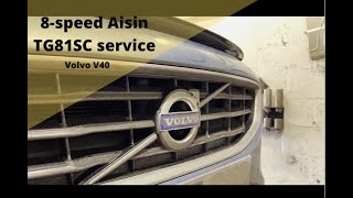 Volvo 8-speed TG81SC transmission fluid change DIY (V40 and other models)