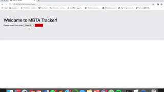 MBTA tracker