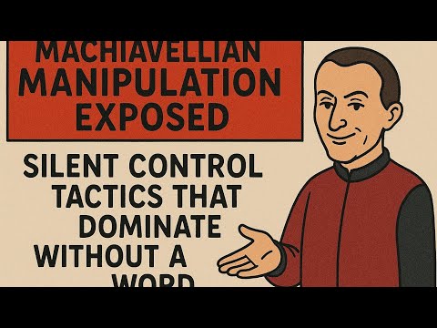 Machiavellian Manipulation Exposed:Silent Control Tactics That Dominate Without a Word |Darkly Human