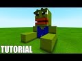 Minecraft: How To Make a Pepe the frog statue house &quot;Meme House&quot;