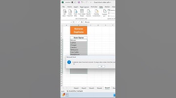 remove duplicate data in excel 😊 #excel #exceltips #exceltricks #excelformula #shorts #ytshorts #new