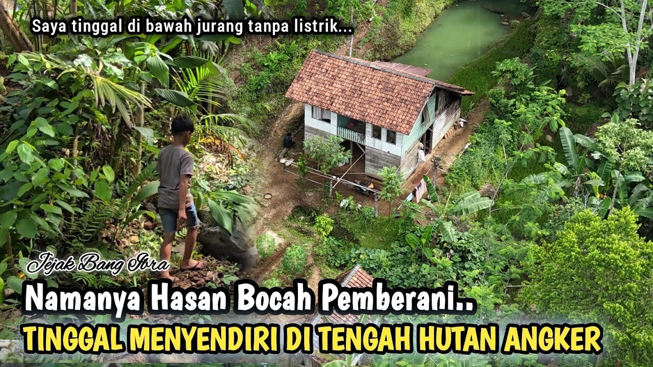 INILAH HASAN BOCAH PEMBERANI YANG TINGGAL MENYENDIRI DI TENGAH HUTAN ANGKER...