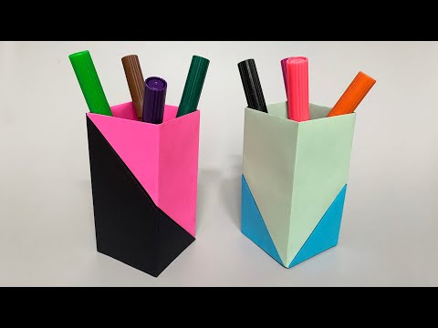 Video TỰ LÀM HỘP BÚT BẰNG GIẤY CỰC ĐƠN GIẢN ĐẸP MẮT /【DIY... - youtube