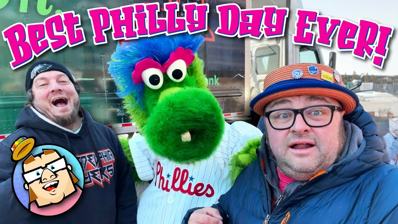 Meeting Philly Phanatic and Gritty - Liberty Hall - Hanging Out With Philly Captain - Philadelphia