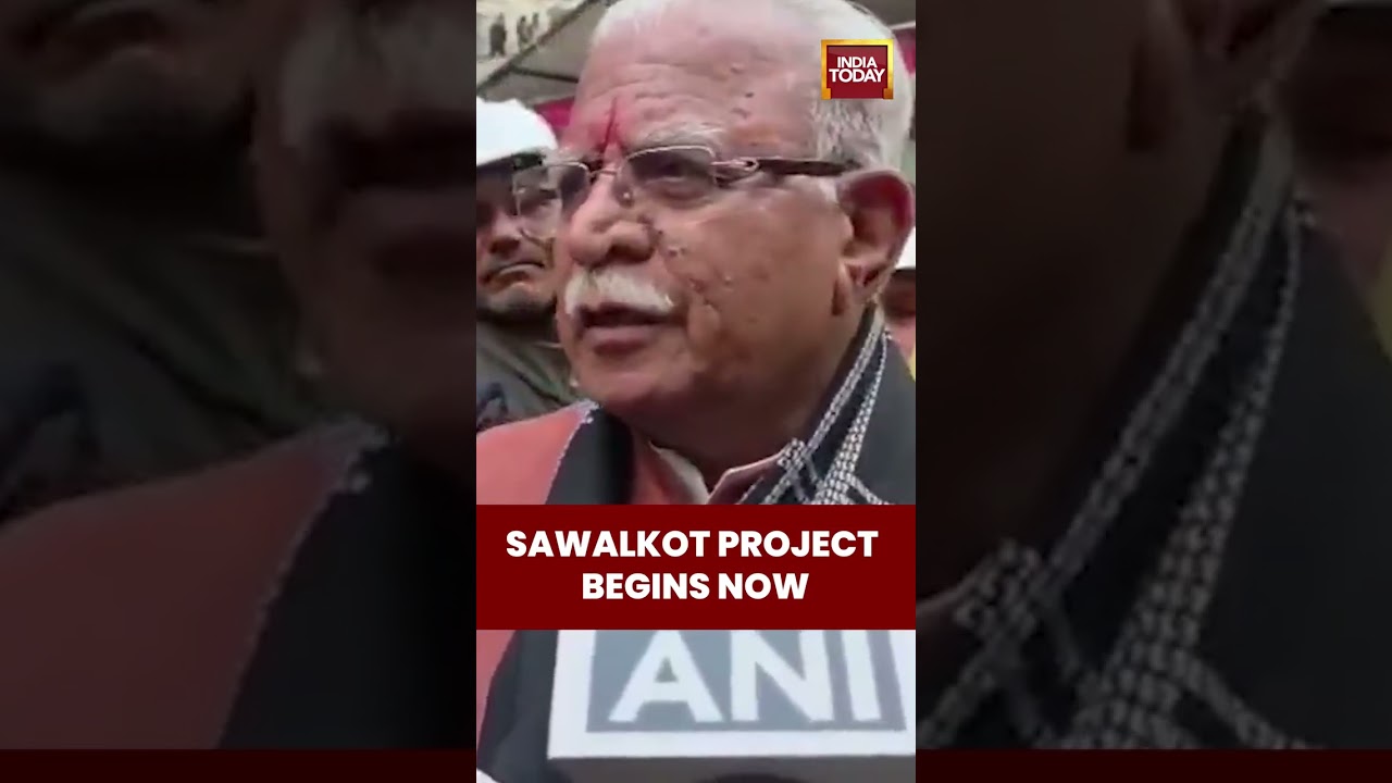Work Starts On 800 MW Sawalkot Project: Manohar Lal Khattar | India Today