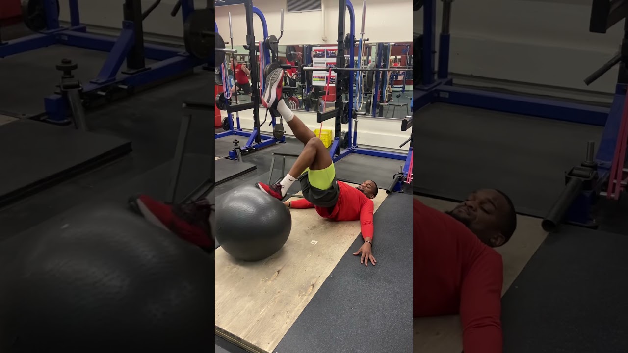 Swiss Ball Leg Curl Unilateral YouTube