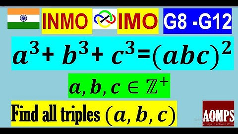 Find all triples (a,b,c) of positive integers such that a^3+b^3+c^3=〖(abc)〗^2.