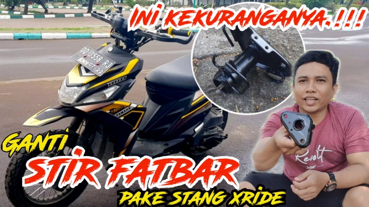 Modifikasi Mio Sporty Konsep Supermoto Konsep Trail Dan Ganti Stir Fatbar YouTube