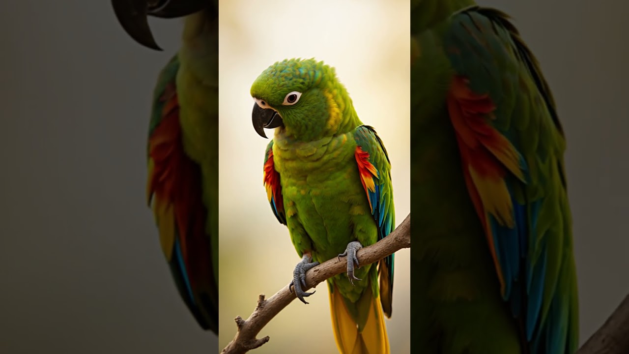 Peaceful Parrot Moment 🦜 | Relaxing Nature Short