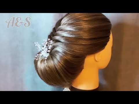 Come rendere bella updo nuziale elegante (A & S)