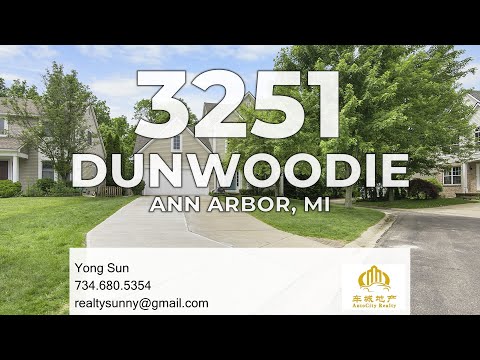 3251 Dunwoodie Road, Ann Arbor, MI home video tour