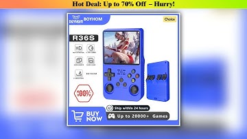 Flash Sale BOYHOM Open Source R36S Retro Handheld Game Console Linux System 3.5 Inch IPS Screen Por
