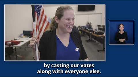 ImageCast Accessible Voting Machine (Embedded English Captions & ASL)