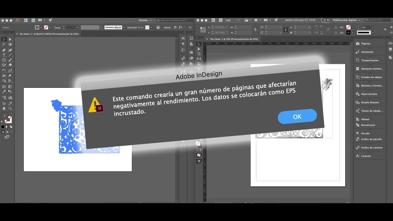 Pegar ilustraciones complejas de Ilustrador a Indesign - YouTube
