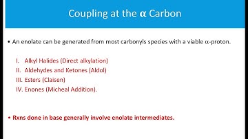 2211 Presentation Enols and Enolates Part 1B