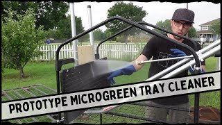 DIY Tray Washing Station for Microgreens | 2000 PSI Power Washer Prototype