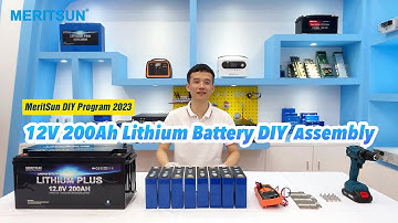 12V 200Ah Lithium Battery DIY assembly | MeritSun Update