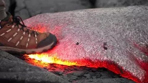 What you can learn from a quick step on hot lava