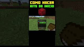 Como hacer KITS de INICIO en MINECRAFT BEDROCK #minecraft  #mods #servidor #minecraftbedrock